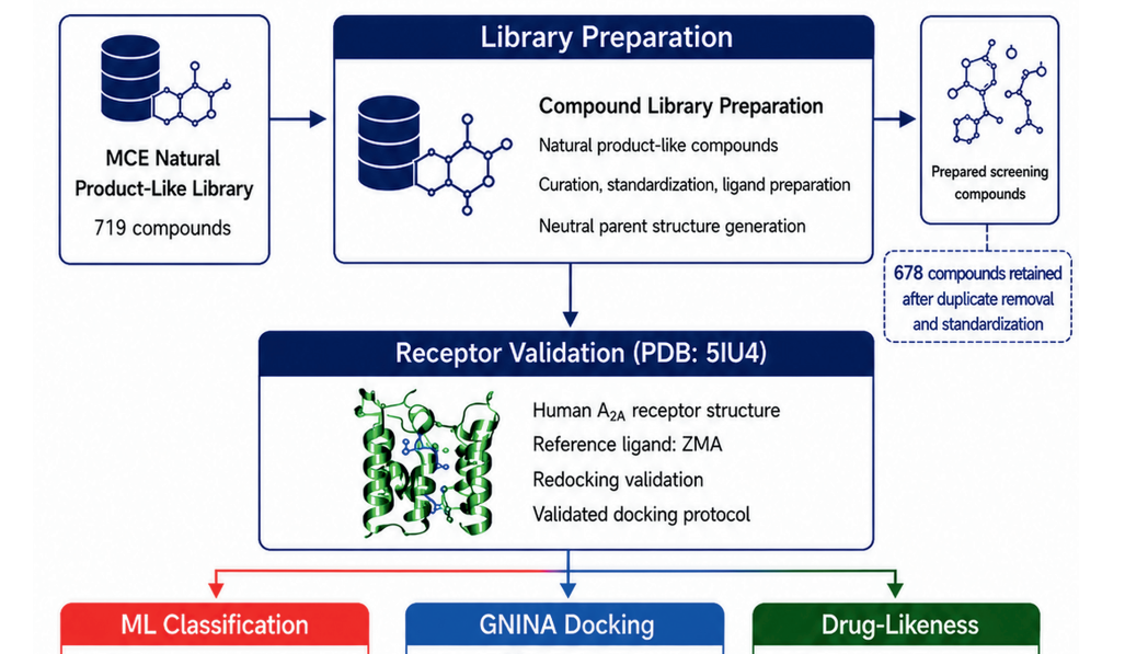 A2A iCAP Platform — Integrated Virtual Screening of Natural Product-Like A2A Receptor Antagonist Candidates